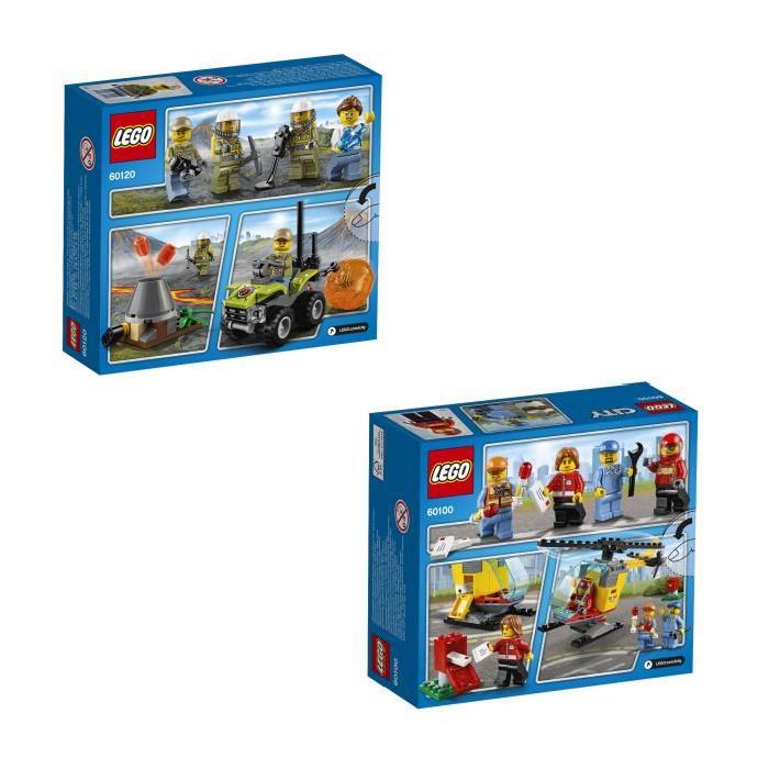 LEGO City - Bundle Starter Pack 8 figurines (60100 + 60120)