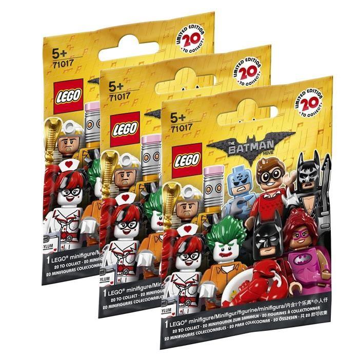 LEGO Minifigures Batman Movie 71017 - Lot de 3 Sachets Batman
