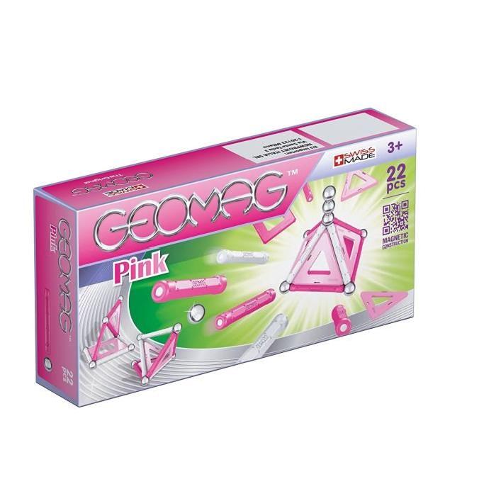 GEOMAG PINK Jeu de Construction Magnétique 22pcs