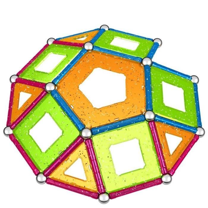 GEOMAG GLITTER Jeu de Construction Magnétique 68pcs