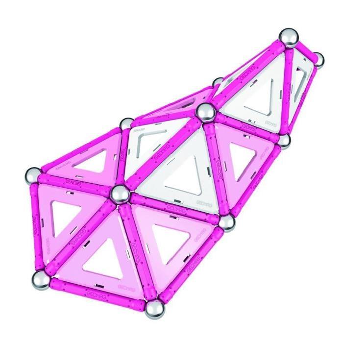 GEOMAG PINK Jeu de Construction Magnétique 68pcs