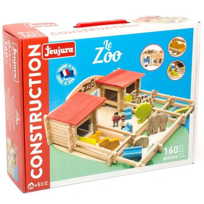 JEUJURA - Le Zoo en bois, 160 Pieces