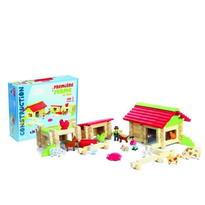 JEUJURA Ma Premiere Ferme En Bois - 120 Pieces