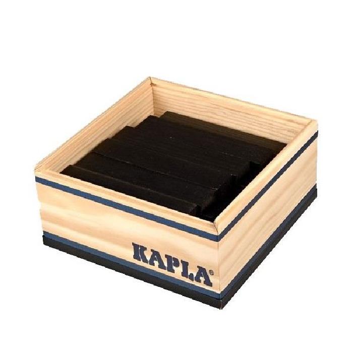 KAPLA Coffret Bois 40 Planchettes - Noir