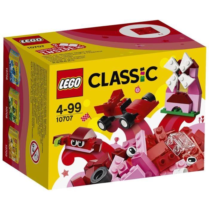 LEGO Classic 10707 Boîte de Construction rouge