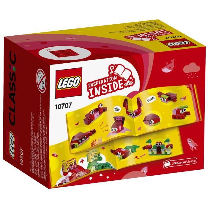 LEGO Classic 10707 Boîte de Construction rouge