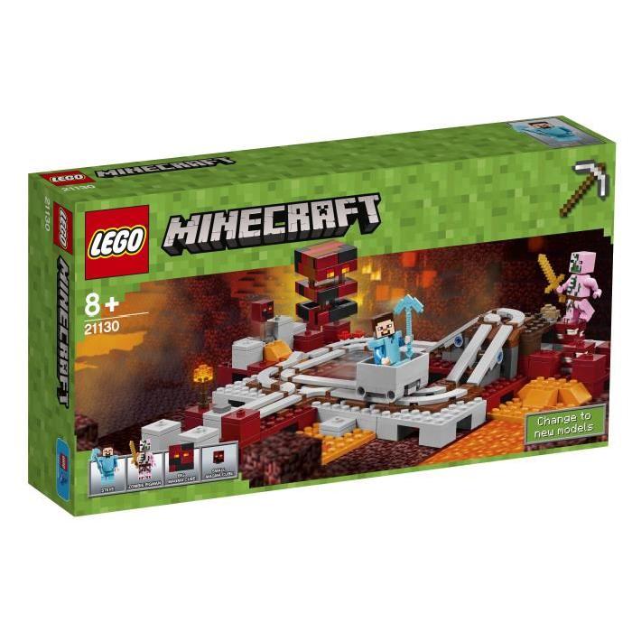 LEGO Minecraft 21130 Les Rails du Nether