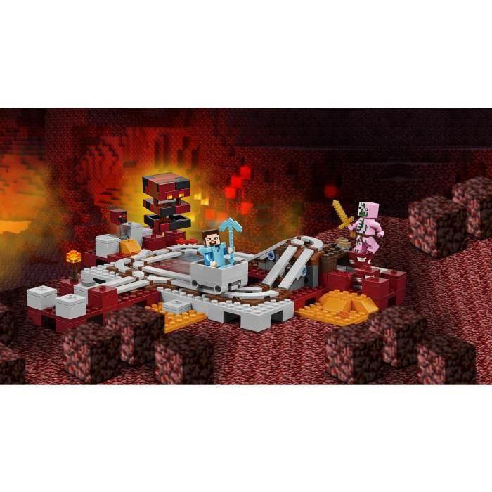 LEGO Minecraft 21130 Les Rails du Nether