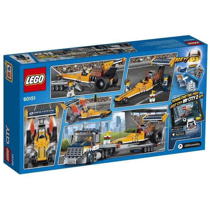 LEGO City 60151 Le Transporteur du Dragster