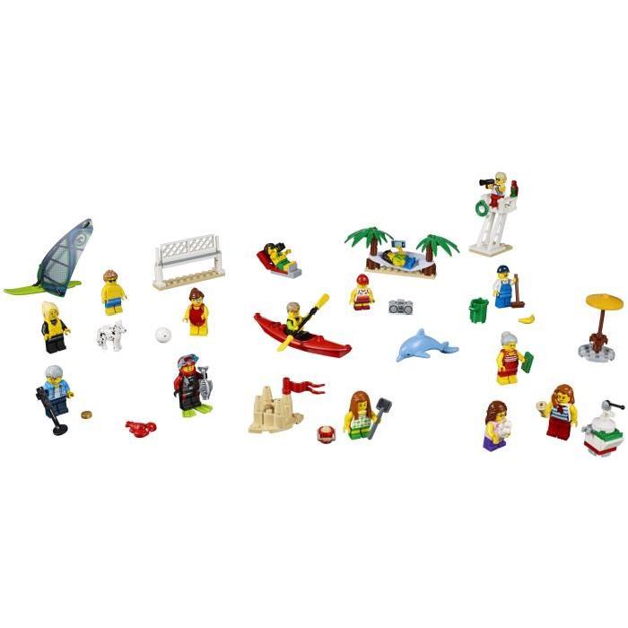 LEGO City 60153 Ensemble de Figurines de la plage