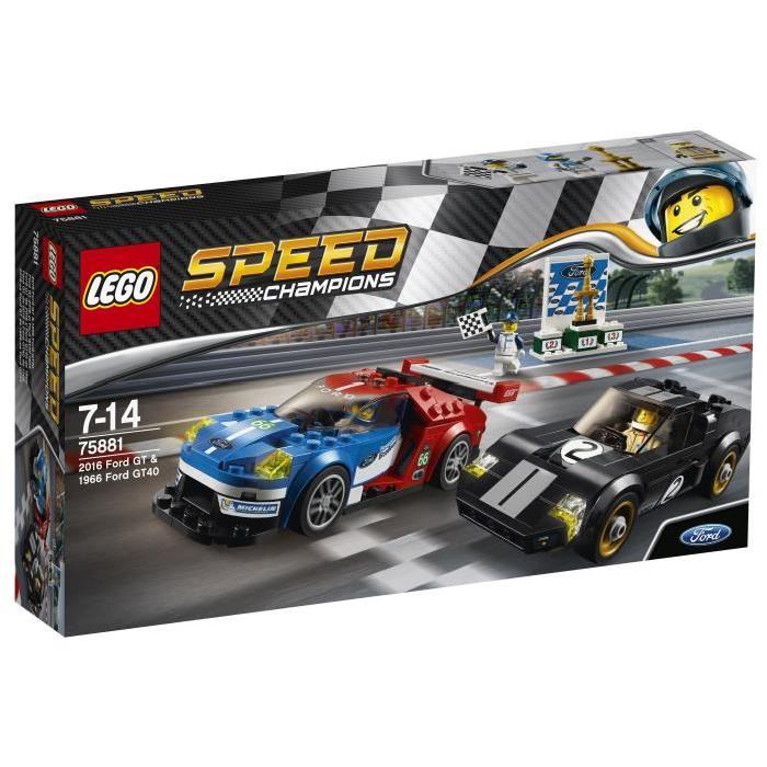 LEGO Speed Champions 75881 Ford GT 2016 et Ford GT40 1966