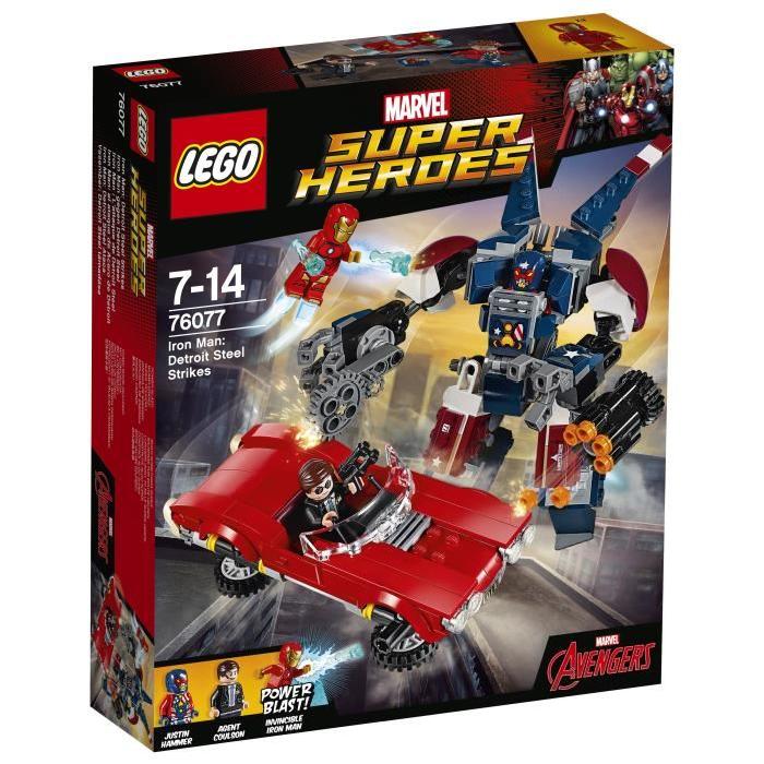 LEGO Super Heroes 76077 Iron-Man : l'Attaque de Detroit Steel