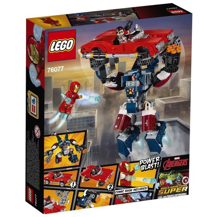 LEGO Super Heroes 76077 Iron-Man : l'Attaque de Detroit Steel