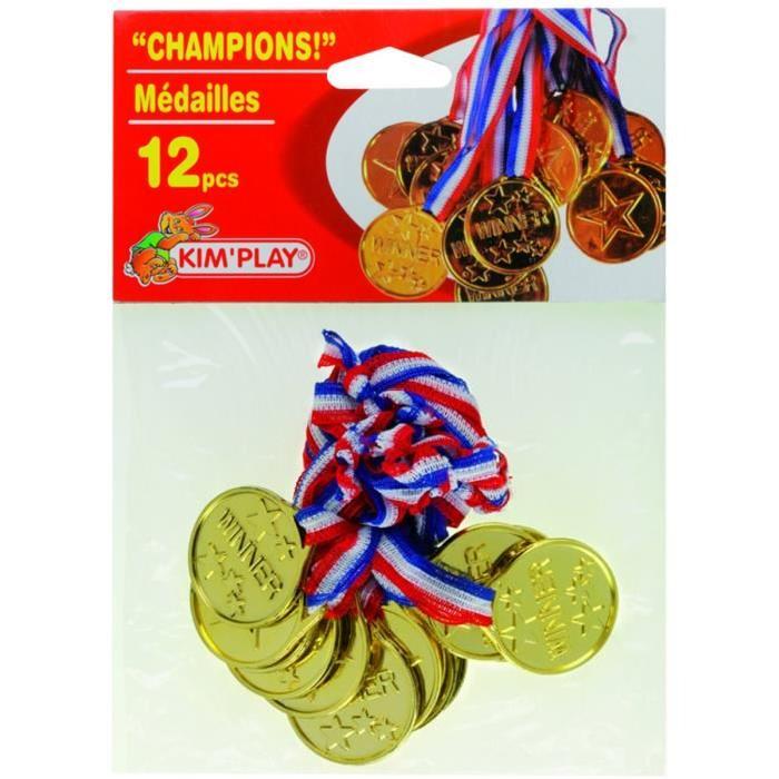 KIMPLAY Médailles x12